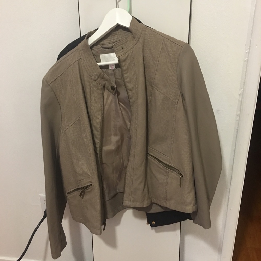 Faux leather jacket